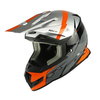 Nitro MX700 Recoil Helmet Silver Black Gun Orange XS (54 cm)