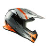 Nitro MX700 Recoil Helmet Silver Black Gun Orange XS (54 cm)