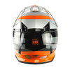 Nitro MX700 Recoil Helmet Silver Black Gun Orange XS (54 cm)
