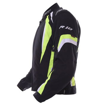 RST R-18 CE Mens Textile Jacket Black Flo Yellow Mens - S - 40