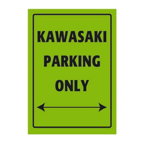 Bike It Kawasaki Parking Only Sign