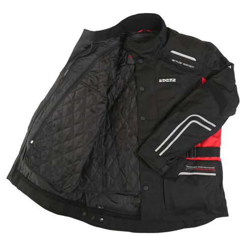 IXS Tornado Jacket Black Red Mens - XS