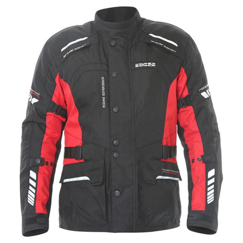 IXS Tornado Jacket Black Red Mens - XS