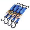 Bike It Set Of 4 Blue Strap Ratchet Tiedowns                                                                                                                                                                                                                   