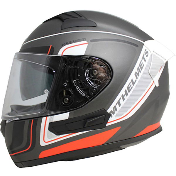 MT KRE Ahead Helmet Matt Black White Red XS (54-54 cm)