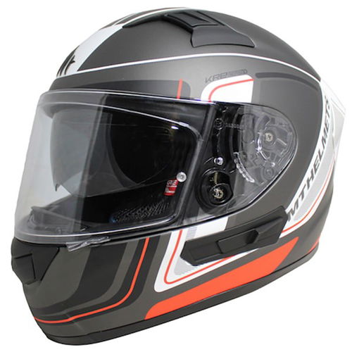 MT KRE Ahead Helmet Matt Black White Red XS (54-54 cm)