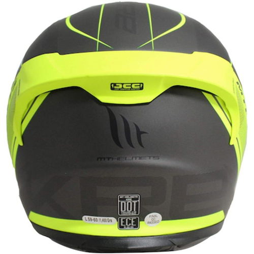 MT KRE Ahead Helmet Matt Black Flou Yellow XS (54-54 cm)