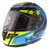 HJC RPHA 11 Chakri Blue Fluo Full Face Motorcycle Helmet Front Left                                                                                                                                                                                            