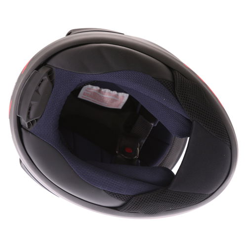 Arai RX-7V Maze Matt Black Red Full Face Motorcycle Helmet Inside                                                                                                                                                                                              