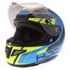 HJC RPHA 11 Chakri Blue Fluo Full Face Motorcycle Helmet Open Visor                                                                                                                                                                                            