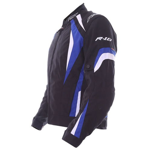 RST R-18 CE Mens Textile Jacket Black Blue Mens - S - 40