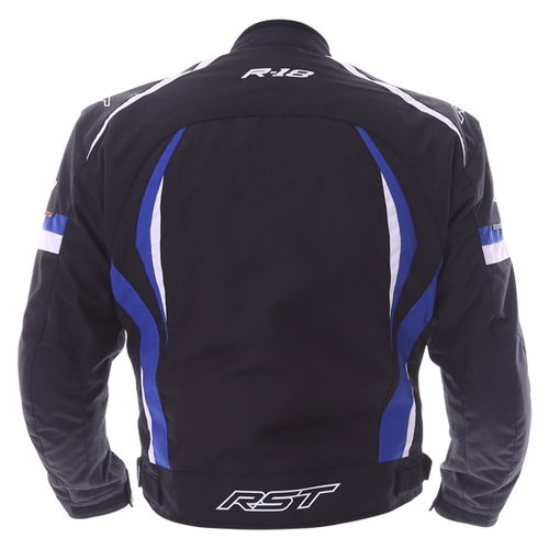 RST R-18 CE Mens Textile Jacket Black Blue Mens - S - 40