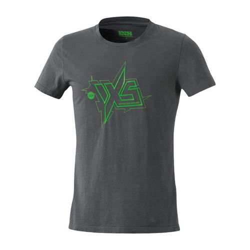 IXS Jay T-Shirt Grey Neon Green