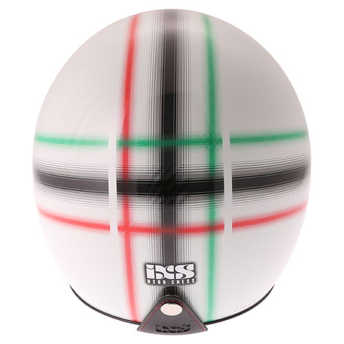 IXS HX 89 Chess Helmet White Green Red 2XS (51-52 cm)