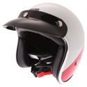 HX 89 Retro Helmet White Red Black
