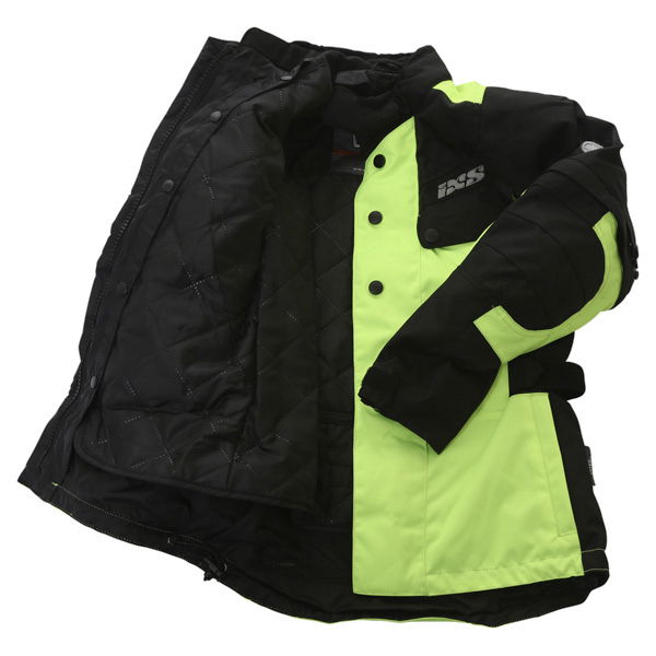 IXS Explorer 2 Jacket Black Flo Yellow Kids - 2XS