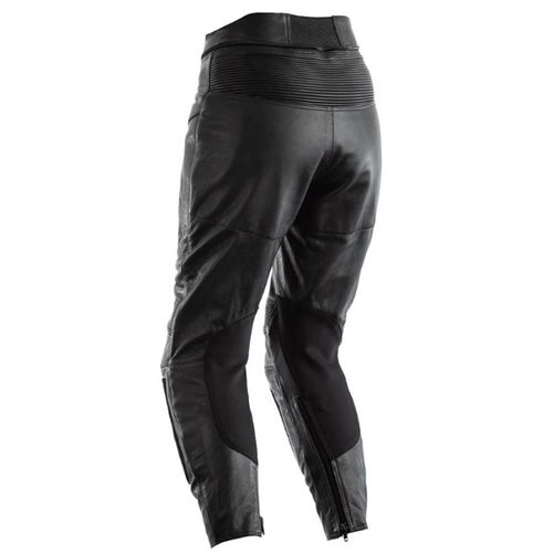 RST GT CE Ladies Black Leather Motorcycle Jeans Rear                                                                                                                                                                                                           