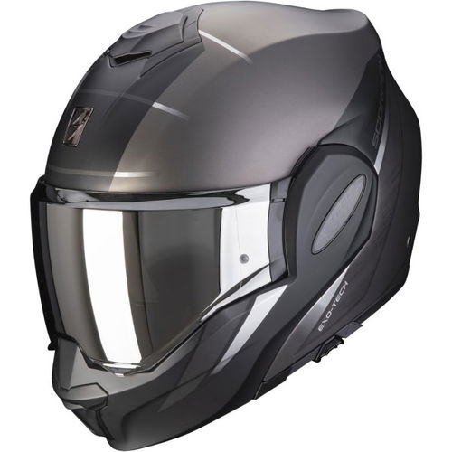 Scorpion Exo-Tech Primus Helmet Pearl Matt Black Silver