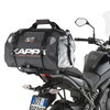 Kappa 50ltr Black Silver Waterproof Motorcyle Tail Bag In Use                                                                                                                                                                                                  