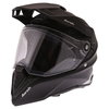 Airoh Commander Matt Black Adventure Motorcycle Helmet Front Left                                                                                                                                                                                              