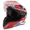 Airoh Commander Carbon Red Adventure Motorcycle Helmet Open With Sun Visor                                                                                                                                                                                     