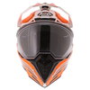 Airoh Commander Carbon Orange Adventure Motorcycle Helmet Front                                                                                                                                                                                                