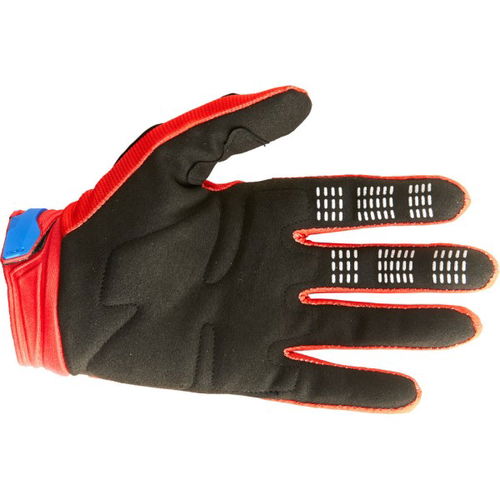Fox 180 Skew Gloves White Red Blue Mens - S