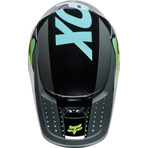 Fox Youth V1 Trice Helmet Teal Kids - S (47-48 cm)