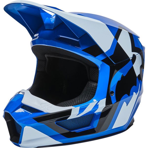 Fox Youth V1 Lux Helmet Blue Kids - S (47-48 cm)