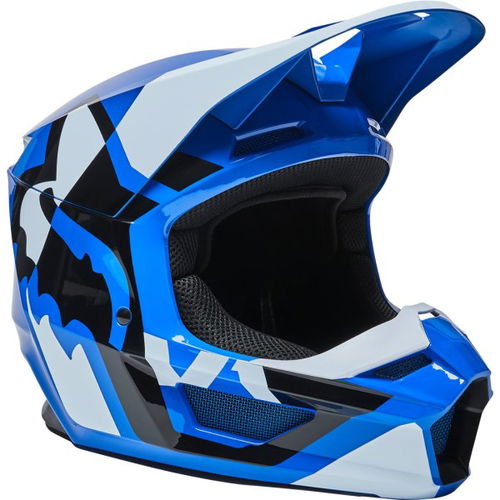 Fox Youth V1 Lux Helmet Blue Kids - S (47-48 cm)