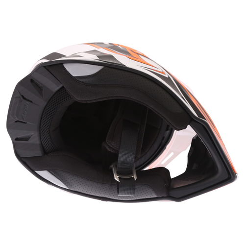 Airoh Commander Carbon Orange Adventure Motorcycle Helmet Inside                                                                                                                                                                                               