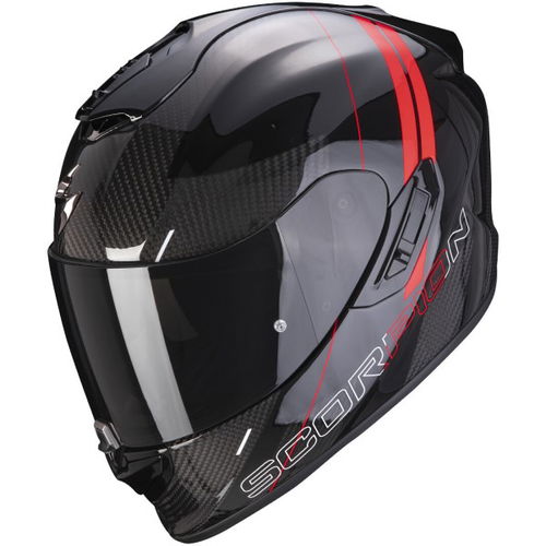 Scorpion Exo 1400 Carbon Drik Helmet Black Red