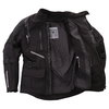 Frank Thomas Roadmaster Black Textile Motorcycle Jacket Inside                                                                                                                                                                                                 