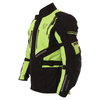 Frank Thomas Roadmaster Black Yellow Textile Motorcycle Jacket Side                                                                                                                                                                                            