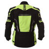 Frank Thomas Roadmaster Black Yellow Textile Motorcycle Jacket Back                                                                                                                                                                                            