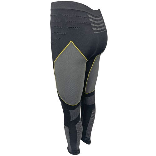 Forcefield Tech 3 Base Layer Pants Black Yellow Mens - XS