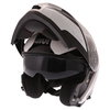 Givi X21 Challenger Globe White Black Flip Front Motorcycle Helmet Flip Open                                                                                                                                                                                   