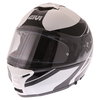 Givi X21 Challenger Globe White Black Flip Front Motorcycle Helmet Front Left                                                                                                                                                                                  