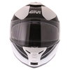 Givi X21 Challenger Globe White Black Flip Front Motorcycle Helmet Front                                                                                                                                                                                       