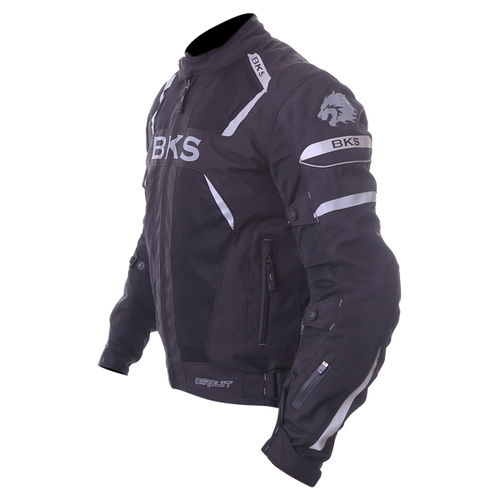 BKS Circuit Mesh Black Waterproof Textile Motorcycle Jacket Side                                                                                                                                                                                               