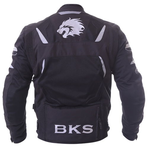 BKS Circuit Mesh Black Waterproof Textile Motorcycle Jacket Back                                                                                                                                                                                               