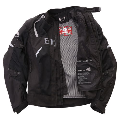 BKS Circuit Mesh Black Waterproof Textile Motorcycle Jacket Inside                                                                                                                                                                                             