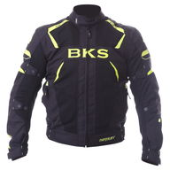 Circuit Mesh Textile Windproof Jacket Black Yellow