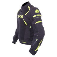 Circuit Mesh Textile Windproof Jacket Black Yellow
