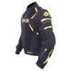 BKS Circuit Mesh Black Yellow Waterproof Textile Motorcycle Jacket Side                                                                                                                                                                                        