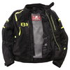 BKS Circuit Mesh Black Yellow Waterproof Textile Motorcycle Jacket Inside                                                                                                                                                                                      