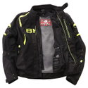Circuit Mesh Textile Windproof Jacket Black Yellow