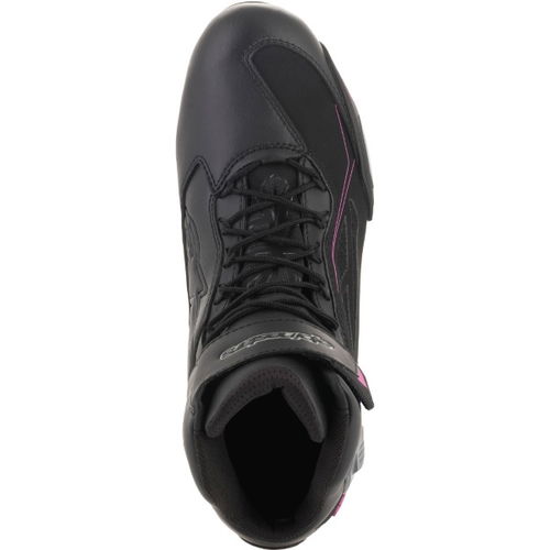 Alpinestars Faster-3 Drystar Ladies Black Fuchsia Motorcycle Shoes Top                                                                                                                                                                                         