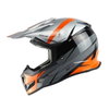 Nitro MX700 Recoil Junior Helmet Silver Black Gun Orange Kids - M (50 cm)