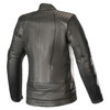 Alpinestars Gal Womens Black Leather Motorcycle Jacket Back                                                                                                                                                                                                    